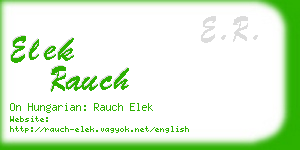 elek rauch business card